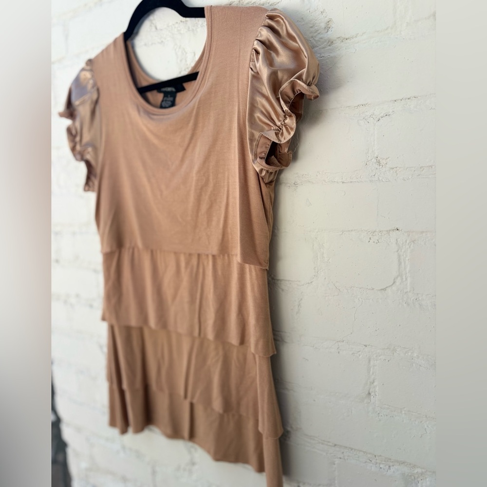 Arden B Layered Ruffle Sleeve Blouse - Picture 2 of 5